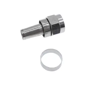Set of 10 Silver F-Type Coaxial Connectors 8 HTB1OIsGUCzqK1RjSZFpq6ykSXXa6