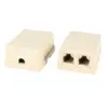 Beige RJ11 Inline Phone Cable Coupler