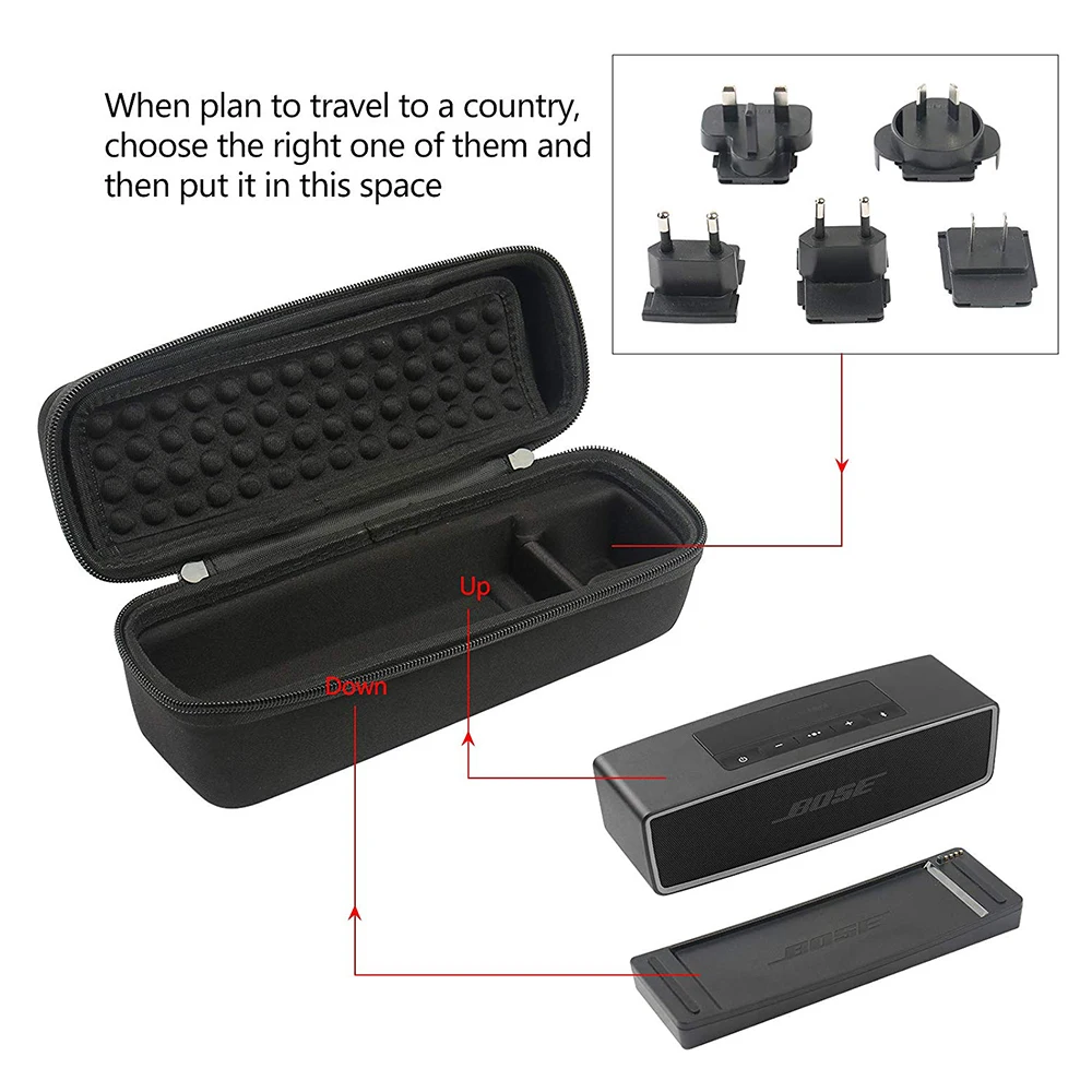 Black EVA Travel Case for Bose SoundLink Mini 5 Black EVA Travel Case for Bose SoundLink Mini - Image 5