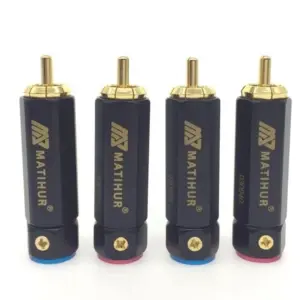 Gold RCA Connectors Set for Audio/Video Devices 11 HTB1T1hFavjsK1Rjy1Xaq6zispXaS