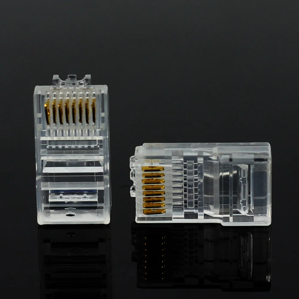 Transparent RJ45 Ethernet Connectors Pack of 20-100 3 Transparent RJ45 Ethernet Connectors Pack of 20-100 - Image 3