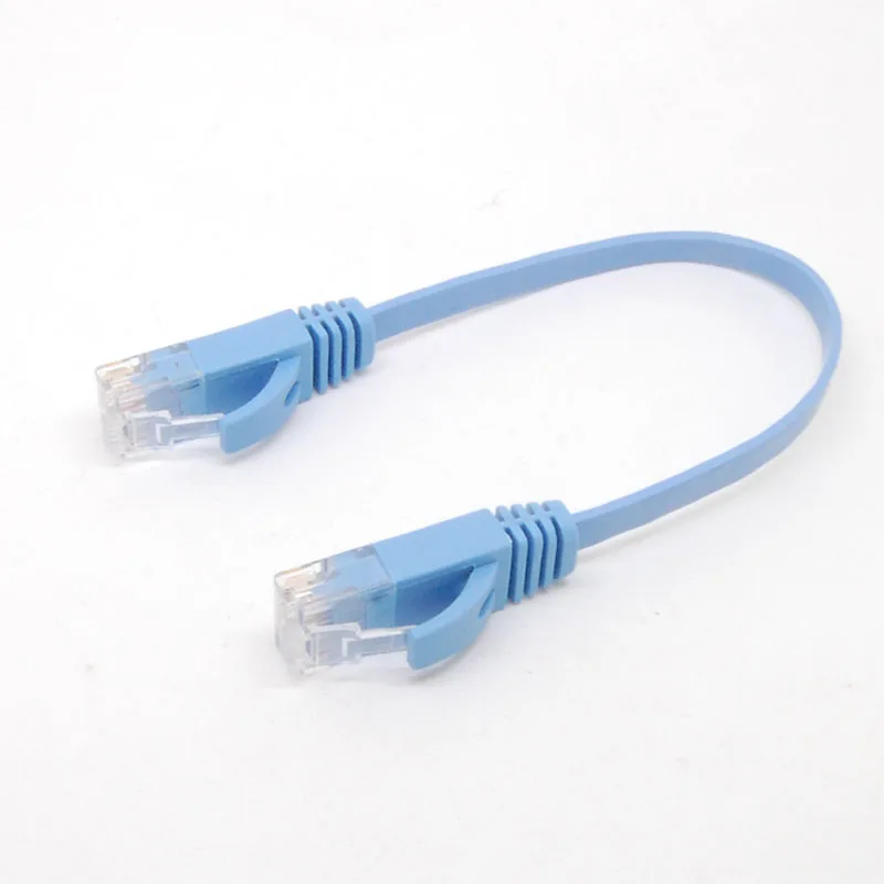 Light Blue 20cm CAT6 Ethernet Cable for Indoor Use 2 Light Blue 20cm CAT6 Ethernet Cable for Indoor Use - Image 2