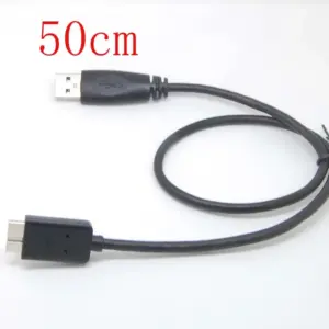 50cm Black USB 3.0 Data & Charging Cable 6 HTB1W4eSVNjaK1RjSZKzq6xVwXXaW