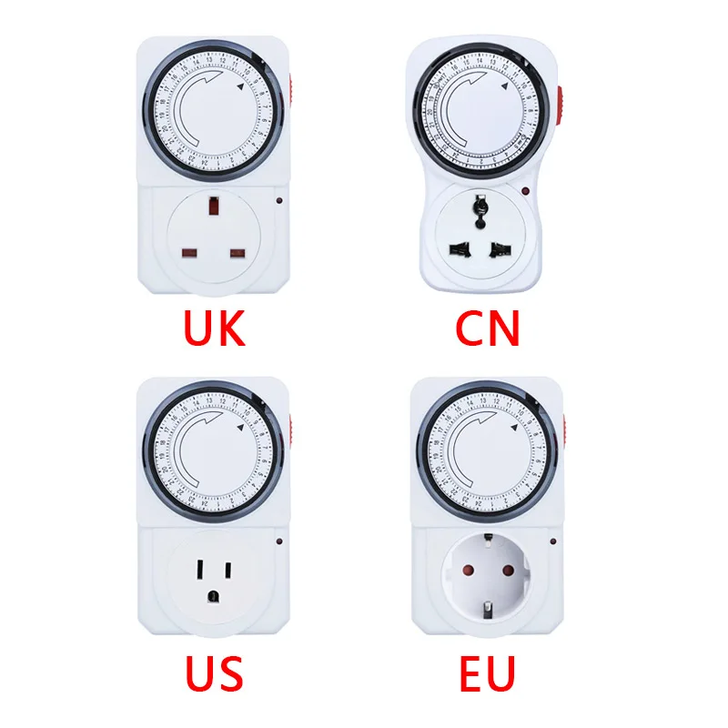 24-Hour Mechanical Timer Switch with Universal Outlet 2 24-Hour Mechanical Timer Switch with Universal Outlet - Image 2