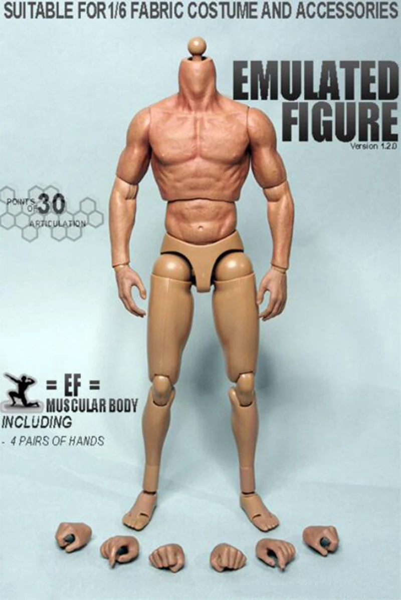 Highly Articulated 1/6 Scale Male Action Figure 2 Highly Articulated 1/6 Scale Male Action Figure - Image 2