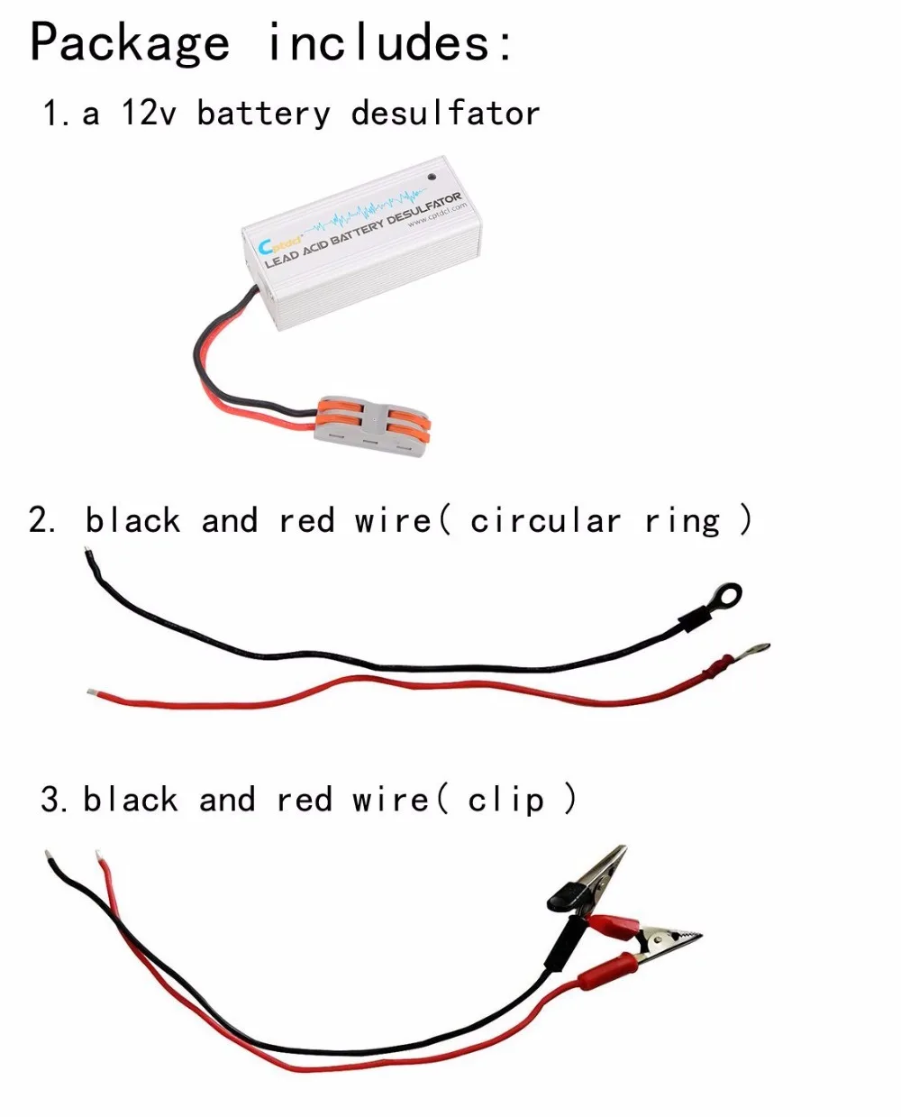 Silver 12V Lead Acid Battery Desulfator 3 Silver 12V Lead Acid Battery Desulfator - Image 3