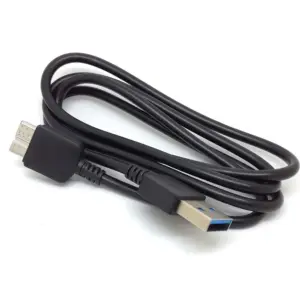 Black USB 3.0 Data & Charging Cable 1M