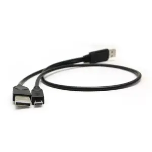 Black USB Y-cable for Data & Power Transfer 7 HTB1 KR7RXXXXXbKXVXXq6xXFXXXy