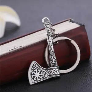 Vintage Axe Keychain with Engraved Design 16 HTB1cFCTafjsK1Rjy1Xaq6zispXaP
