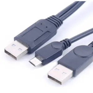 Black USB Y-cable for Data & Power Transfer 10 HTB1cI4PRXXXXXa5aXXXq6xXFXXXk