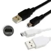 USB A to Mini 5Pin Data Charging Cable 3ft