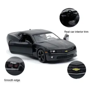 Chevrolet Camaro 1:36 Matte Black Diecast Model 10 HTB1hOCxaE rK1Rjy0Fcq6zEvVXaN