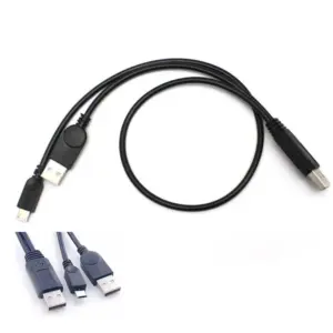 Black USB Y-cable for Data & Power Transfer 9 HTB1hiCrRXXXXXblXpXXq6xXFXXXM