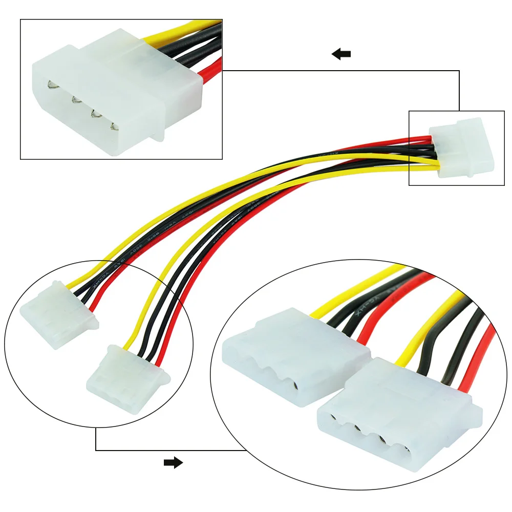 20cm 4-Pin Molex Power Splitter Cable 6 20cm 4-Pin Molex Power Splitter Cable - Image 6