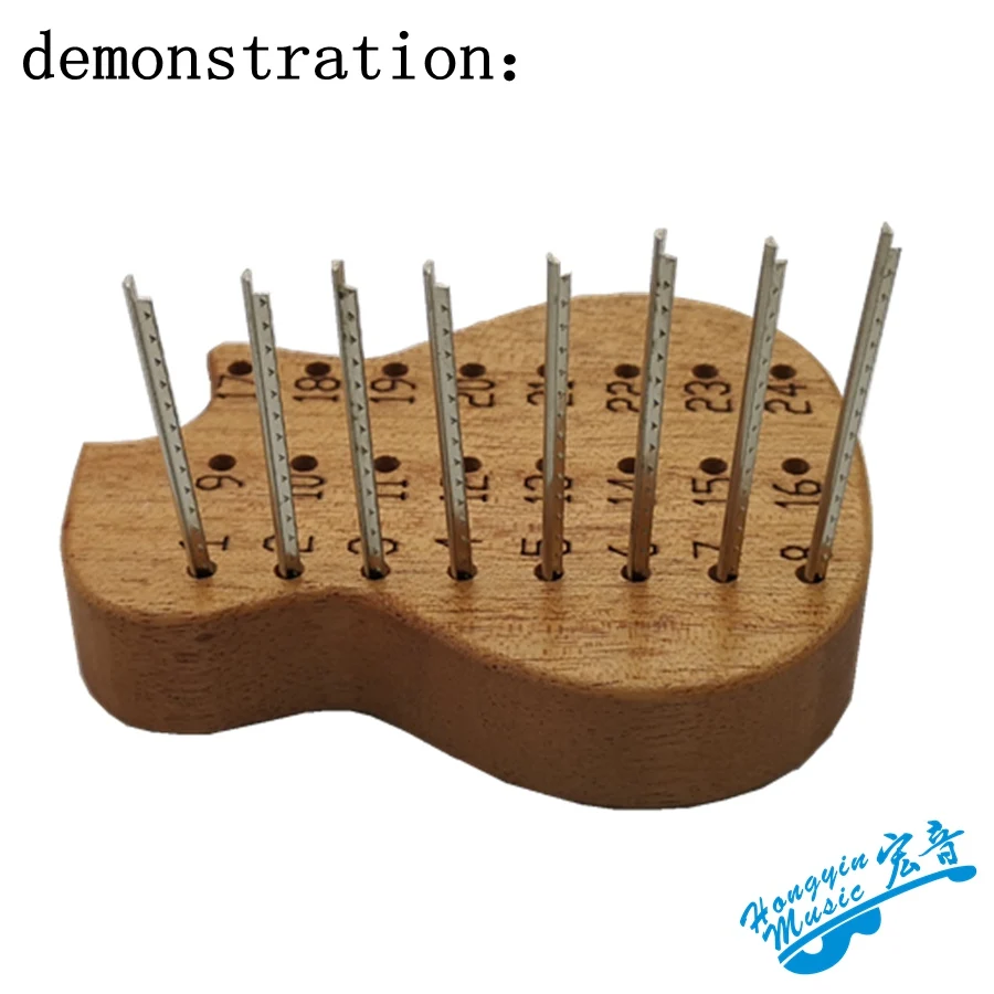 Natural Khaya Guitar-Shaped Storage Box 2 Natural Khaya Guitar-Shaped Storage Box - Image 2