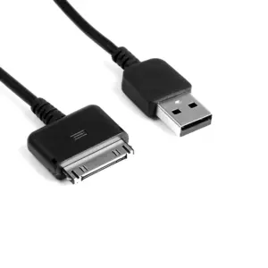 Black USB Data Sync Cable for Devices