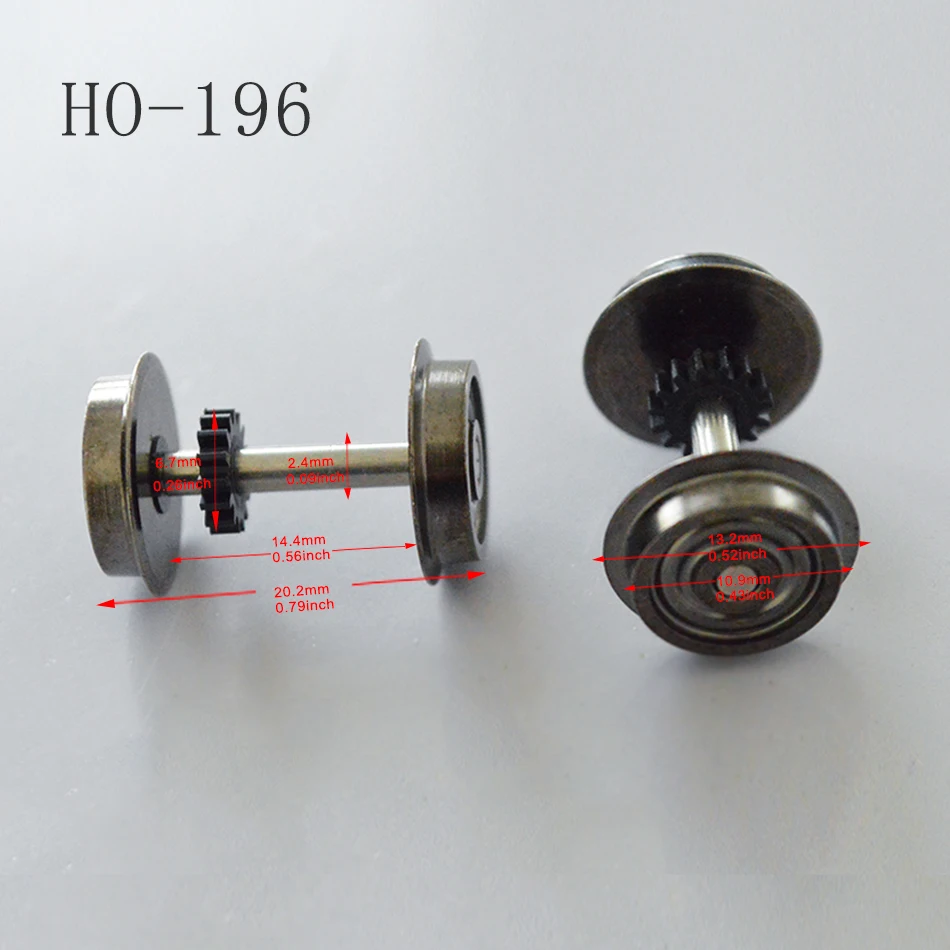 HO-194 Metal Model Train Wheels Set for HO Scale 4 HO-194 Metal Model Train Wheels Set for HO Scale - Image 4