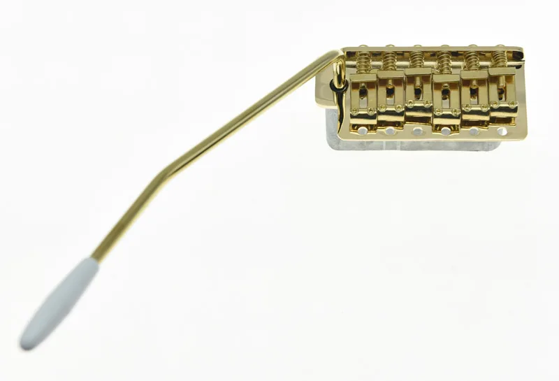 Gold Finish Strat-Style Tremolo Bridge 2 Gold Finish Strat-Style Tremolo Bridge - Image 2