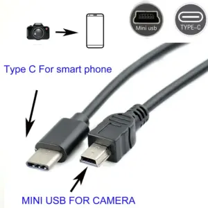Type C to mini USB OTG Cable 25/30cm 7 HTB1sU0RN4TpK1RjSZFKq6y2wXXaL
