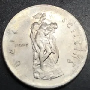 1966 Irish Pearse Shilling Replica Coin