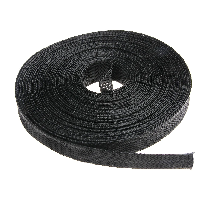 Durable 5m Black Braided PET Nylon Sleeving 7 Durable 5m Black Braided PET Nylon Sleeving - Image 7