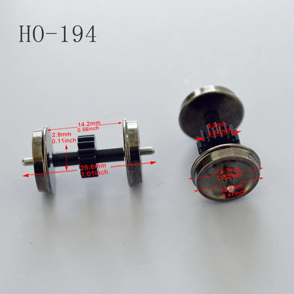 HO-194 Metal Model Train Wheels Set for HO Scale 3 HO-194 Metal Model Train Wheels Set for HO Scale - Image 3