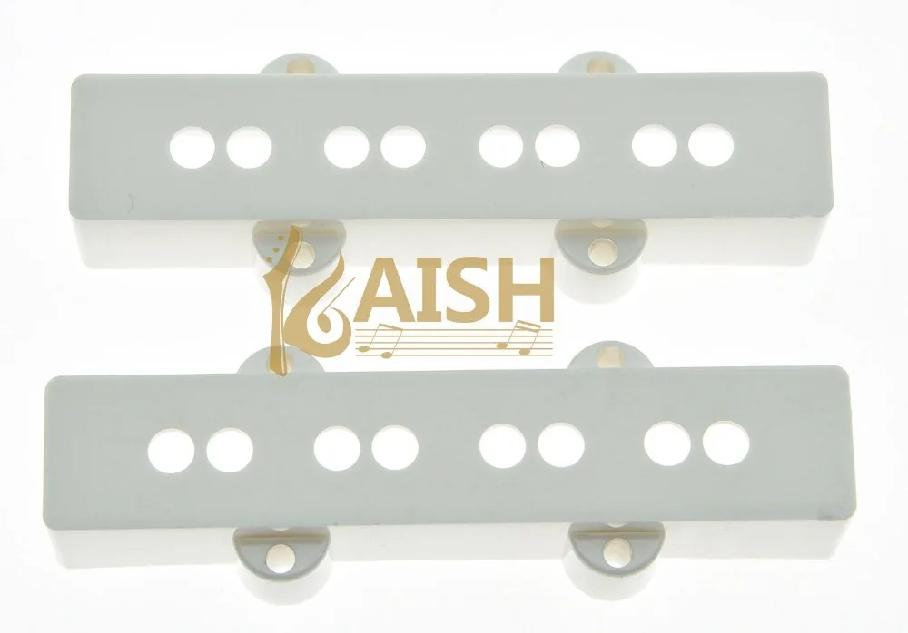 White Jazz Bass Pickup Covers Set for 4-String 3 White Jazz Bass Pickup Covers Set for 4-String - Image 3