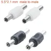 5.5mm x 2.1mm Male-to-Male DC Power Coupler Adapter
