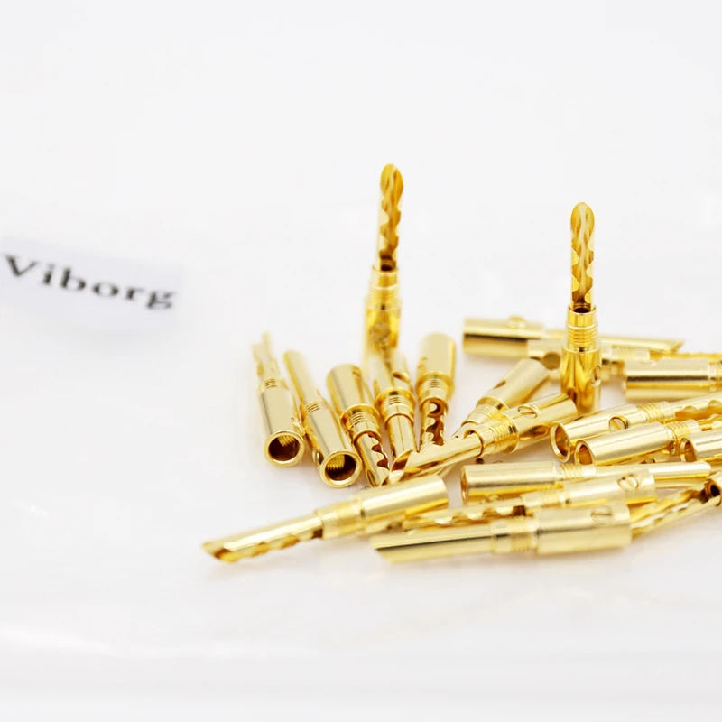 Gold-Plated Copper Banana Plugs Set (12 or 24) 3 Gold-Plated Copper Banana Plugs Set (12 or 24) - Image 3