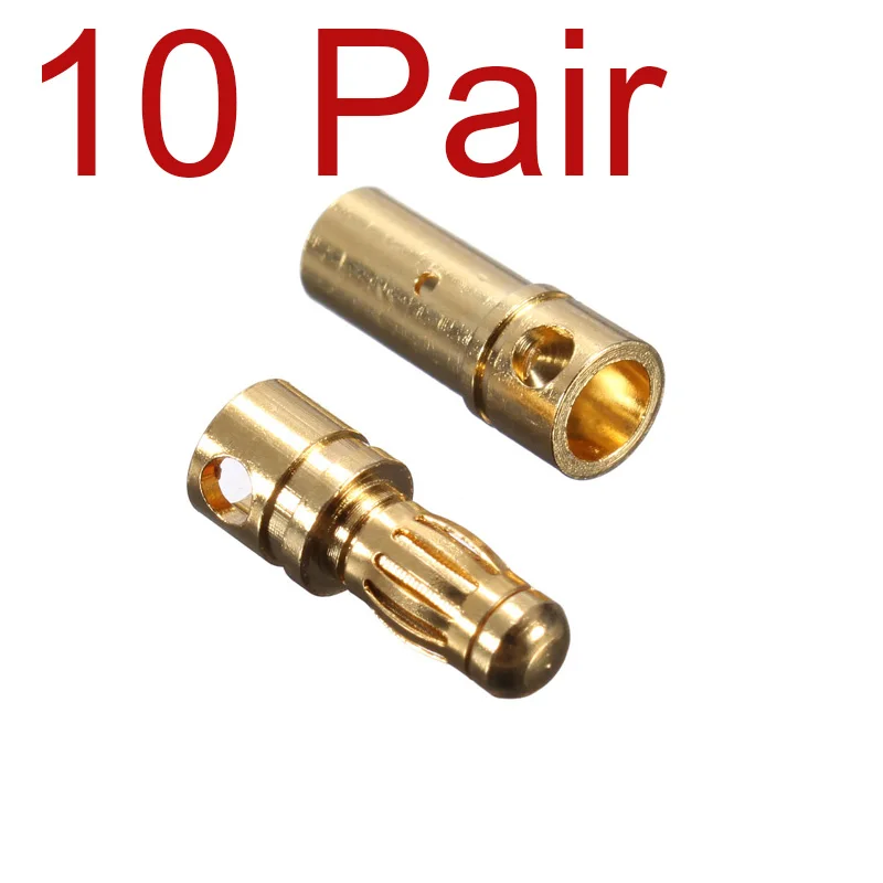 3.5mm Gold-Plated Bullet Banana Plugs Set 3 3.5mm Gold-Plated Bullet Banana Plugs Set - Image 3
