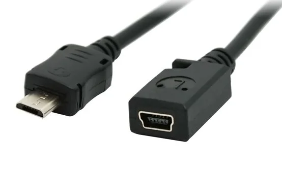 Micro USB to Mini USB Adapter, 10 cm Cable 3 Micro USB to Mini USB Adapter, 10 cm Cable - Image 3