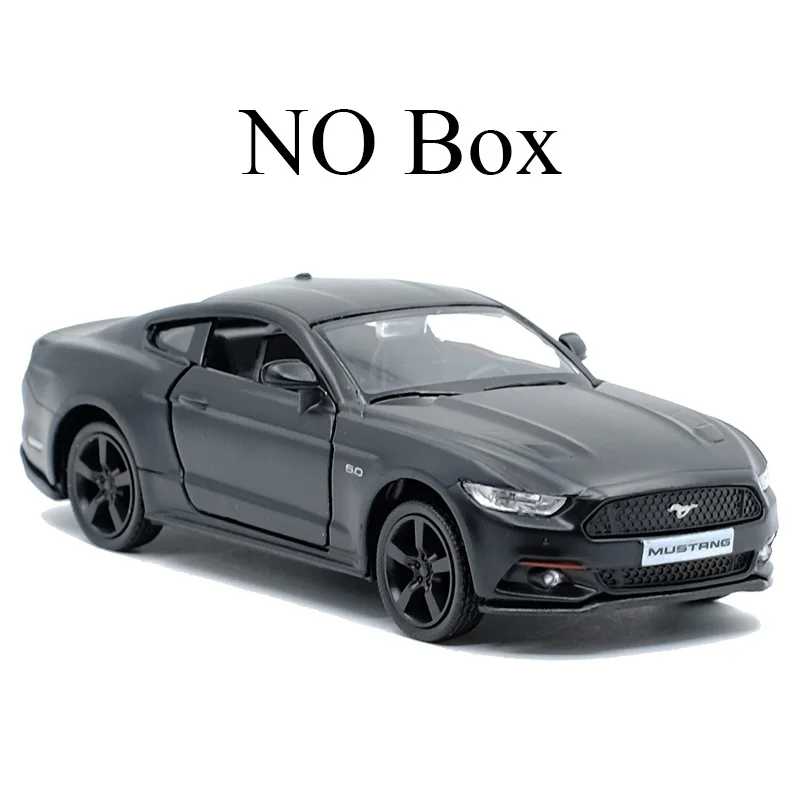 Matte Black Ford Mustang 1:36 Diecast Model 8 Matte Black Ford Mustang 1:36 Diecast Model - Image 8