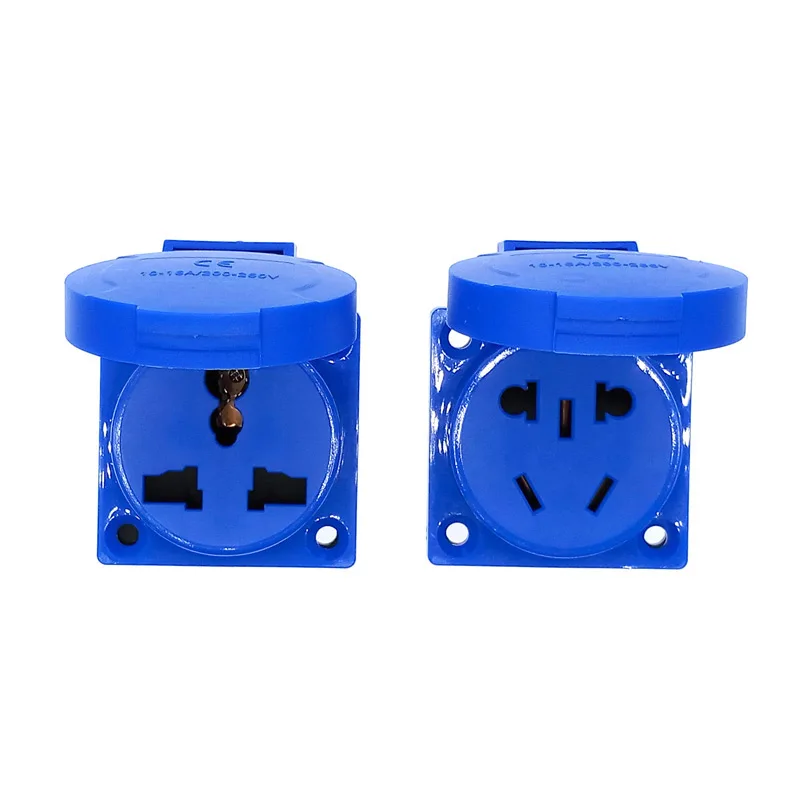 Waterproof Industrial Safety Power Socket 220-250V, 10A 2 Waterproof Industrial Safety Power Socket 220-250V, 10A - Image 2