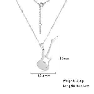 Music Pendant Necklace with Adjustable Chain 17 Ha0380ae80202451e92566a034e5e23e2K