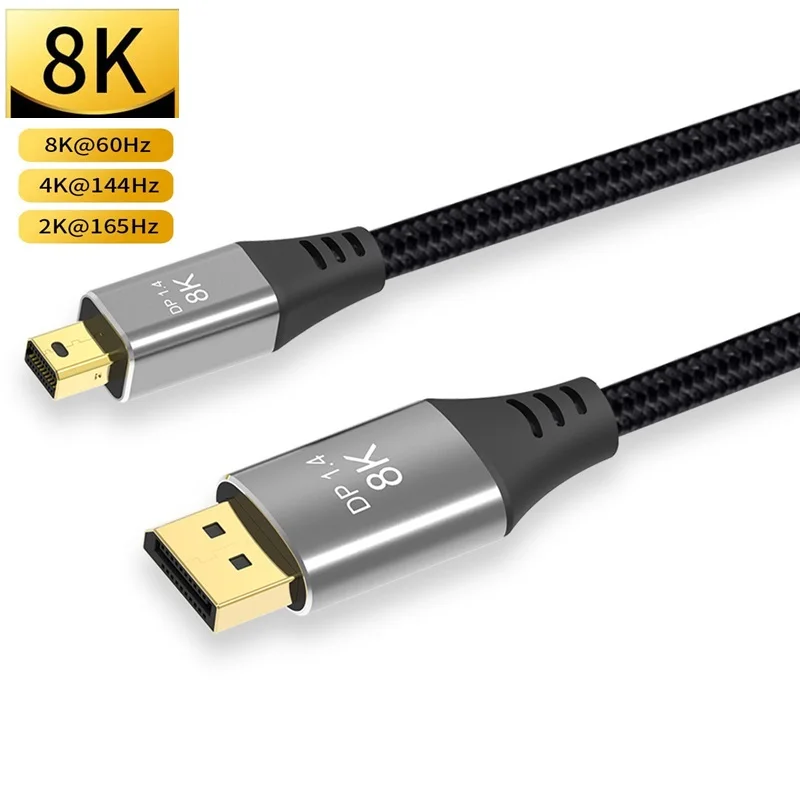 Mini DisplayPort to DisplayPort Cable 8K 60Hz 4K 144Hz 7 Mini DisplayPort to DisplayPort Cable 8K 60Hz 4K 144Hz - Image 7