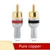 Gold-Plated Lotus RCA Connector Pack of 10