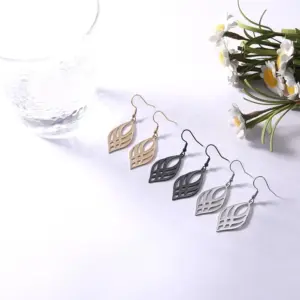 Modern Stainless Steel Drop Earrings with Lattice Design 11 Ha6d66c04cc8a4d779fbefac03954a74bo