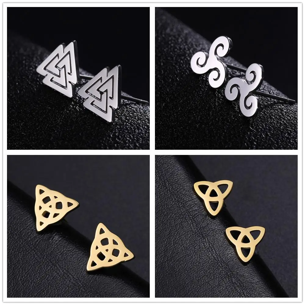 Celtic Norse Stainless Steel Earrings Set 1 Celtic Norse Stainless Steel Earrings Set