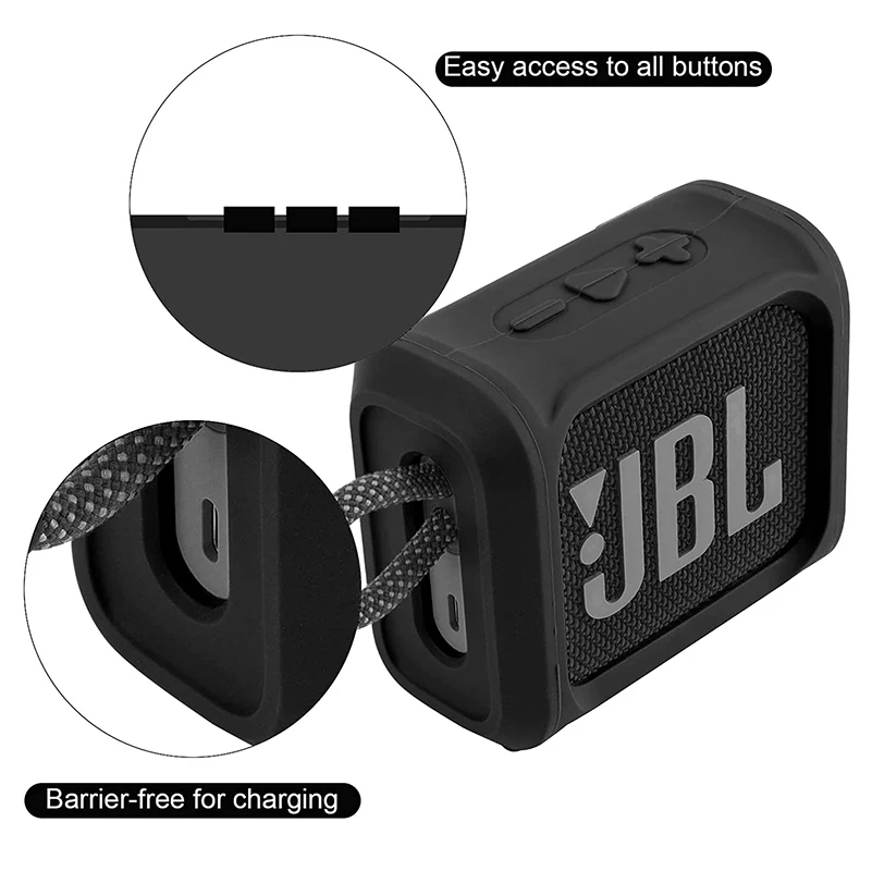 Rugged Silicone Case for JBL GO3 2 Rugged Silicone Case for JBL GO3 - Image 2