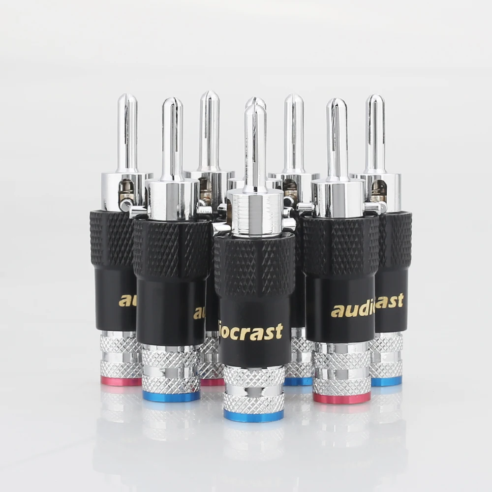 Premium Silver-Plated Banana Speaker Plugs (Set of 8) 2 Premium Silver-Plated Banana Speaker Plugs (Set of 8) - Image 2