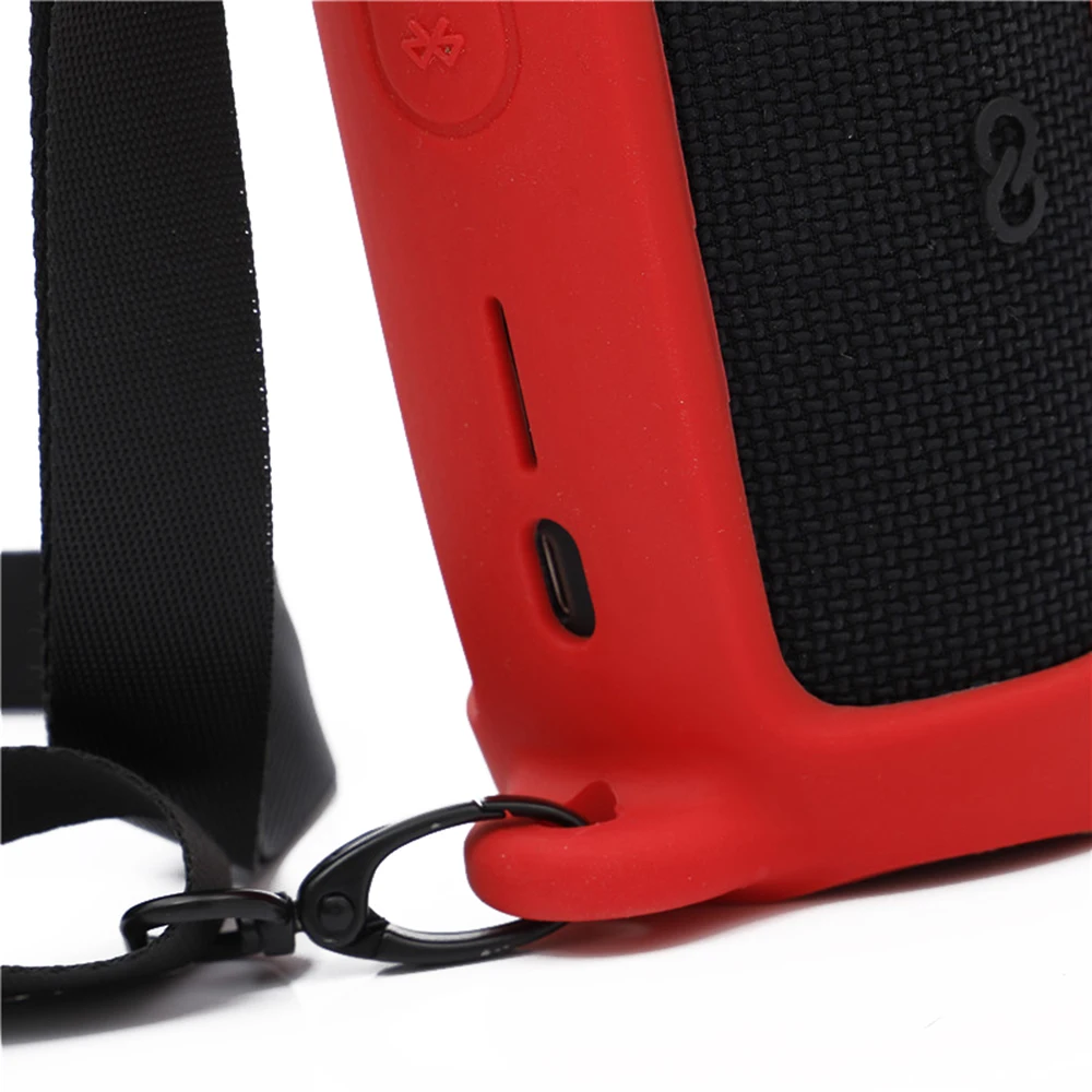 Vibrant Red Silicone Case for JBL Flip 5 6 Vibrant Red Silicone Case for JBL Flip 5 - Image 6