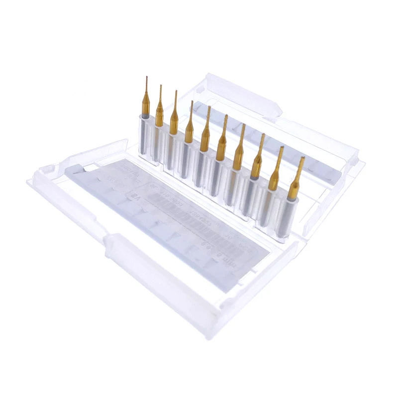 Precision 10-Piece PCB Carbide Milling Cutter Set 3 Precision 10-Piece PCB Carbide Milling Cutter Set - Image 3