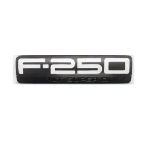 F-250 XLT Super Duty Badge in Chrome and Black 11 Hafb5befc43db464185494fd0f4158d285