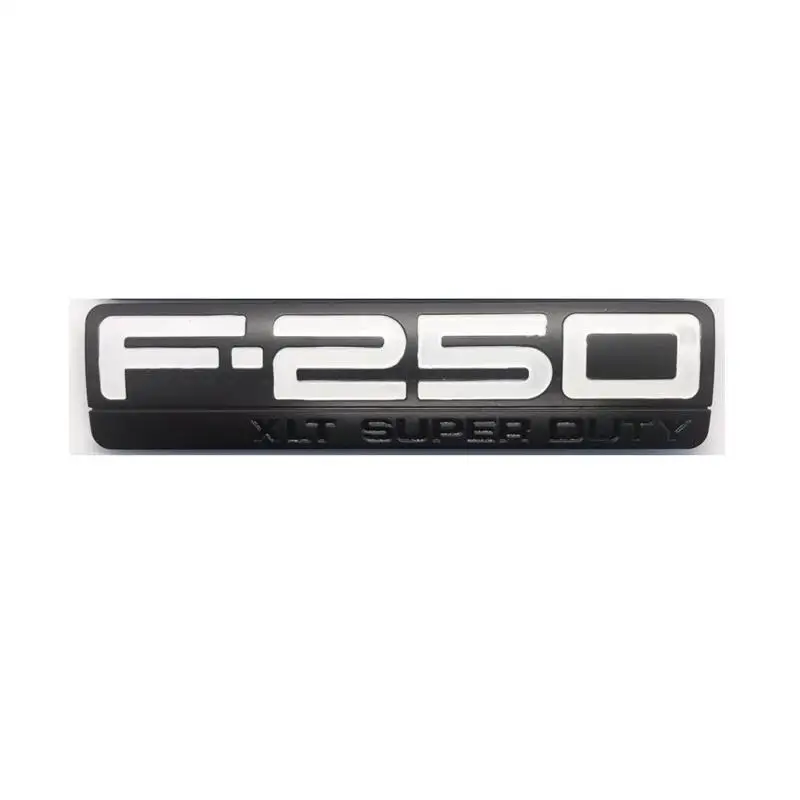 F-250 XLT Super Duty Badge in Chrome and Black 4 F-250 XLT Super Duty Badge in Chrome and Black - Image 4