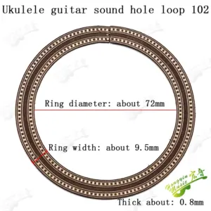 Ukulele Sound Hole Circle with Abalone Mosaic 17 Hb0e5530b389d4372bfb07bdeb2506354i