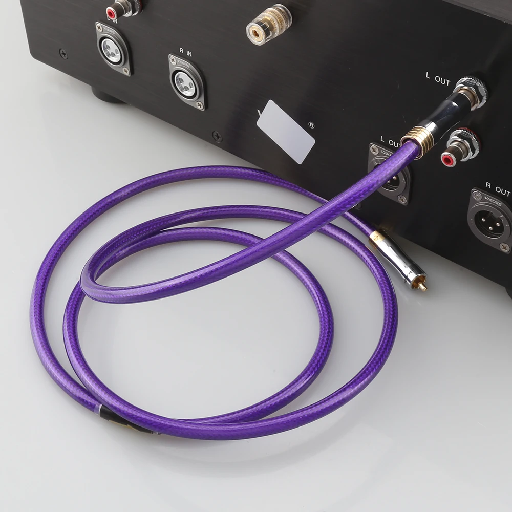 Vibrant Purple 75Ω Coaxial Audio Cable 0.3m-5m 5 Vibrant Purple 75Ω Coaxial Audio Cable 0.3m-5m - Image 5