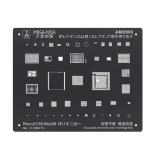 Black Steel BGA Reballing Stencil for iPhone Models 14 Hb371e95957944f8498feca41ea4908c5G