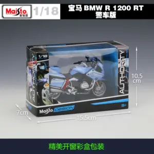 BMW R1200 RT Police Motorcycle Model 1:18 Scale 13 Hb39fd879682340c791a695ebc9592d43c