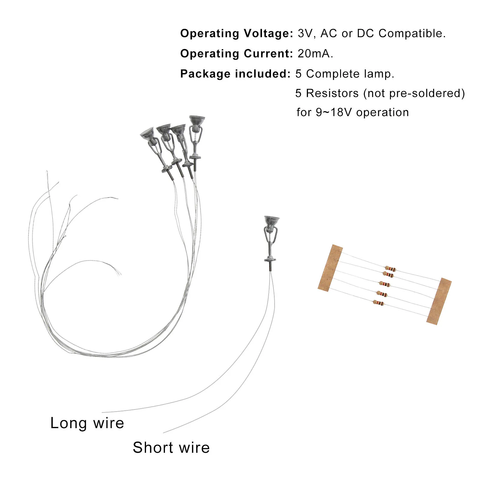 HO Scale Miniature Street Lamp Set for Dioramas 2 HO Scale Miniature Street Lamp Set for Dioramas - Image 2