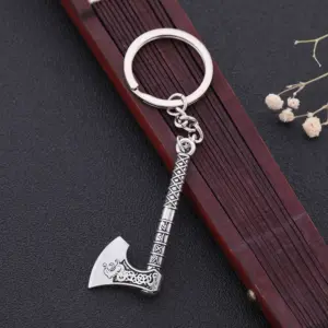Vintage Axe Keychain with Engraved Design 15 Hb6c30e30d0ab475a97b8efd686622938X